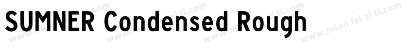 SUMNER Condensed Rough字体转换